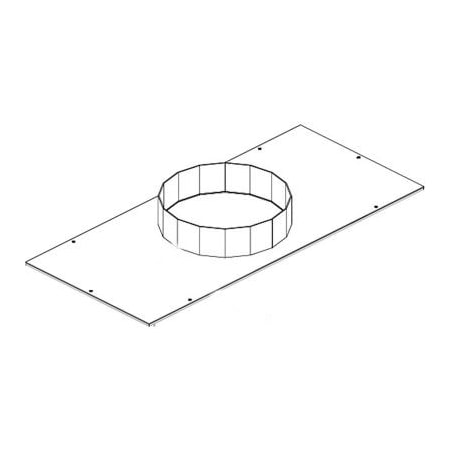 Koch Filter Envirco 8" Dia. Duct Collar For Hospi-Gard IsoClean Units T10850-11055